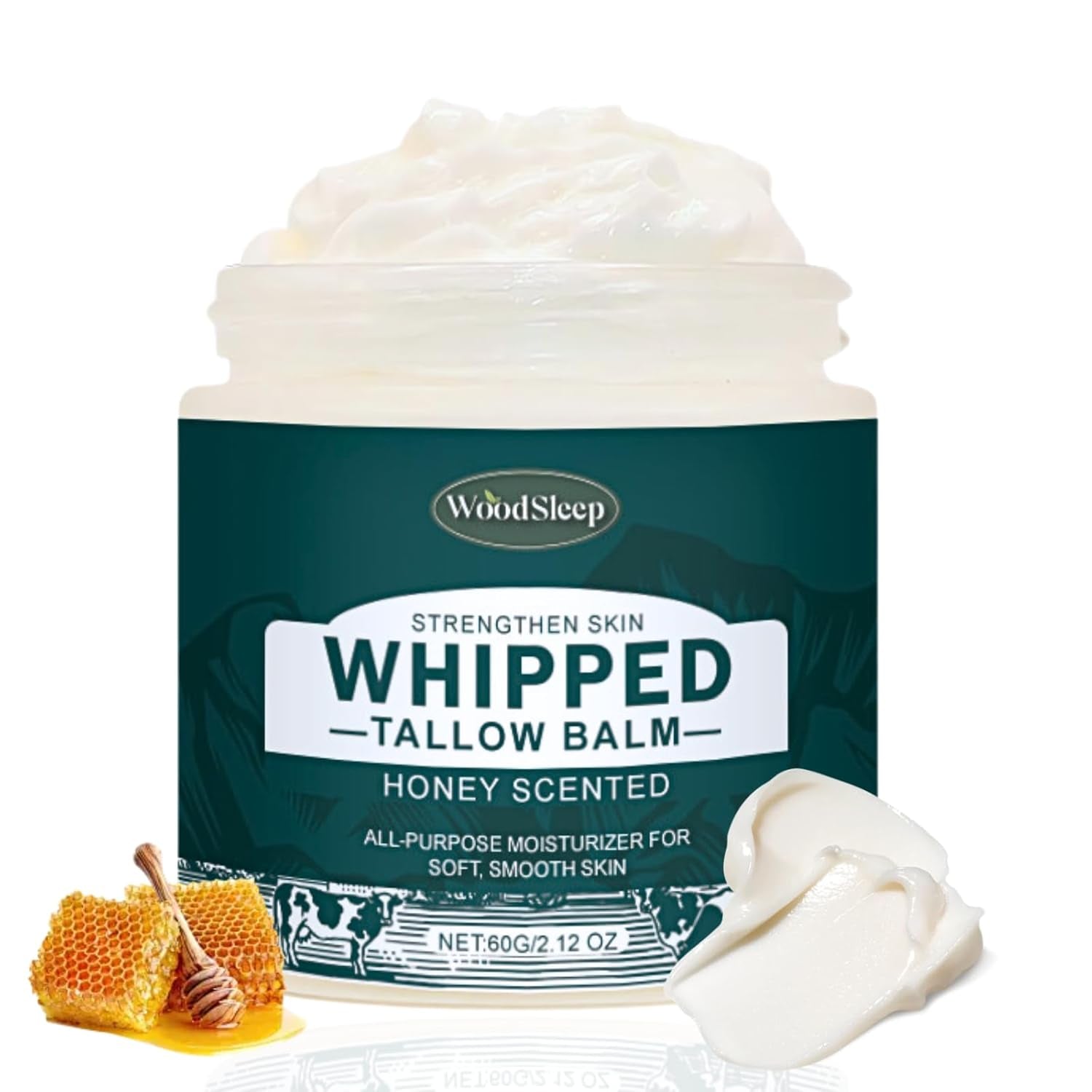 Beef Tallow Moisturizer Women Men - Tallow and Honey Balm - Hydrating Body Butter for Dry Skin - Body & Face Moisturizer -Deep Hydration with Avocado Oil and Pueraria Extract -Travel Size Gift Set