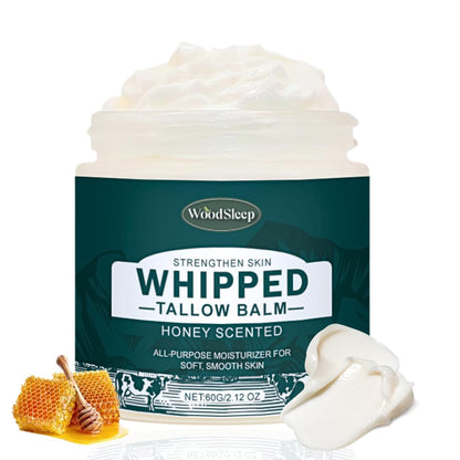 Beef Tallow Moisturizer Women Men - Tallow and Honey Balm - Hydrating Body Butter for Dry Skin - Body & Face Moisturizer -Deep Hydration with Avocado Oil and Pueraria Extract -Travel Size Gift Set